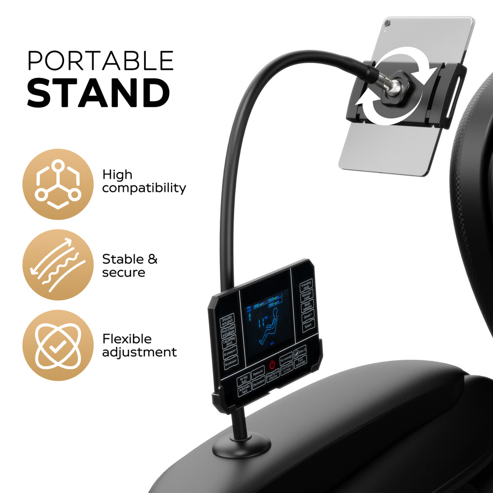 English Elm 2024 Massage Chair Recliner Zero Gravity with Full-Body Air Pressure, Automatic Office L-Shaped Black W1875P154836