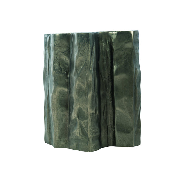 Bernhardt Bernhardt Zephyr Drink Table Sculptural Tree‑Trunk Accent, Cast Aluminum Graphite Finish, Indoor/Outdoor 396179