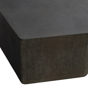 Bernhardt Bernhardt Sculptural Alton Cocktail Table — Seven-Sided Wire-Brushed Oak Top, End-Grain Detail, Casters (57.38" W) 357015