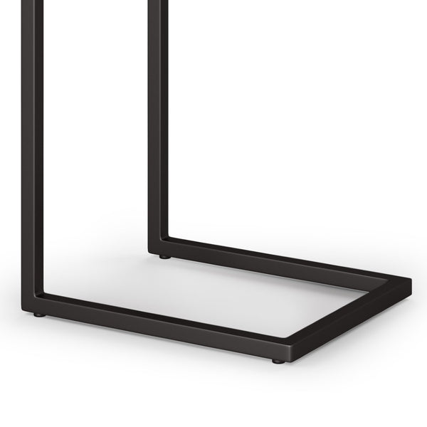 English Elm Skyler - Handcrafted C-Shaped Side Table In Dark Cognac Brown For Stylish And Versatile Use B136P159620-GIGA