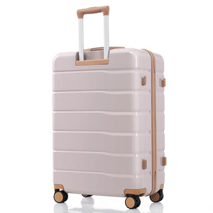 English Elm Premium Abs Hardshell 3 Piece Suitcase Set with Tsa Locks and Spinner Wheels Light Grey N726P171340H