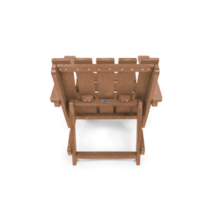 English Elm Shoreline Recycled Hdpe Folding Adirondack Chair Fully Assembled Modern Patio Seating Teak B2745P409679