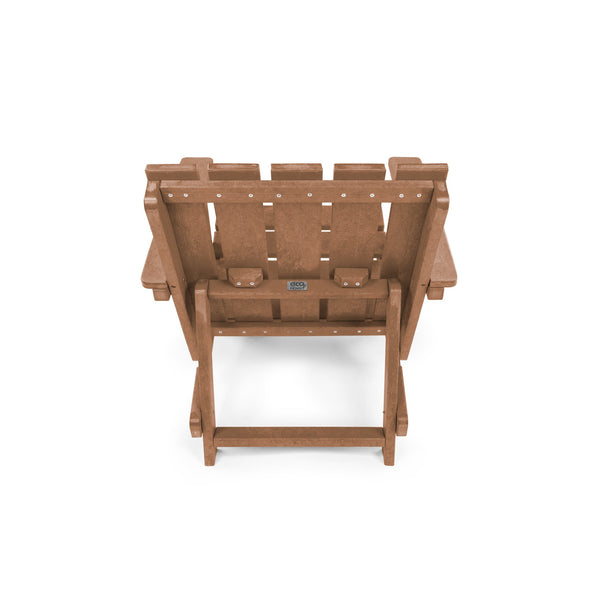 English Elm Shoreline Recycled Hdpe Folding Adirondack Chair Fully Assembled Modern Patio Seating Teak B2745P409679