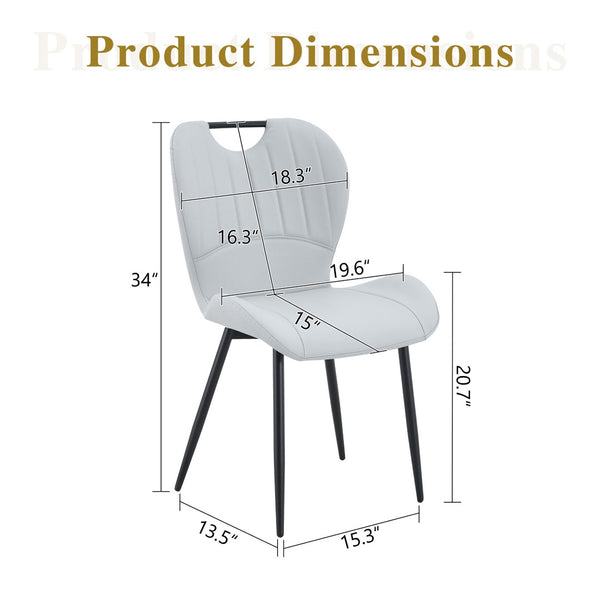 English Elm Set of 4 Olive Fabric Dining Chairs Ergonomic Cushion Black Steel Frame Modern Black,Light Gray W1151P454884