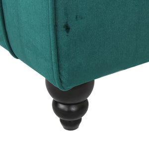 English Elm Christopher Knight Home® - CHAISE modern deep-seat lounge chair with tapered legs, plush low-profile design for living spaces and patios Teal 44 L x 29.75 W x 12.5 H 60129.00NVLTTEL