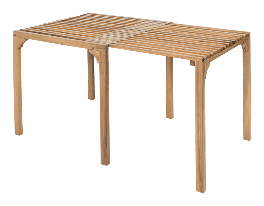 Zuo Modern Riviera Extendable Dining Table Natural – Solid Acacia Wood, Stylish Design For Indoor & Outdoor Use Natural Solid Acacia Wood 704154-zuo-modern