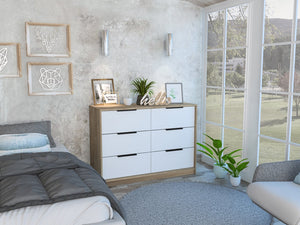 English Elm Marion Multicolor Slide And Pull Dresser - Compact Stylish Storage Solution With Four Drawers B128S00103