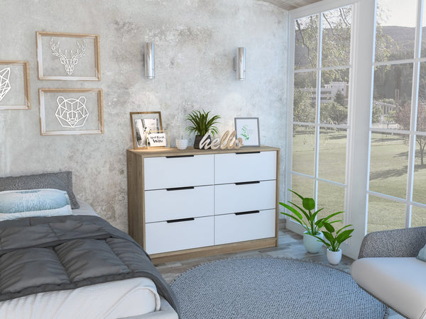 English Elm Marion Multicolor Slide And Pull Dresser - Compact Stylish Storage Solution With Four Drawers B128S00103