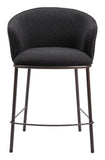 Essen Counter Stool Black & Bronze 109809 Zuo Modern