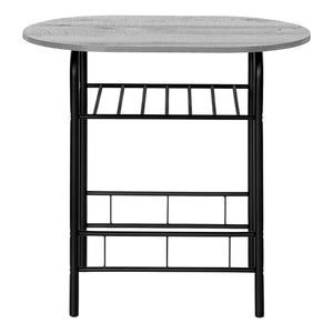 English Elm Dining Small 3-Piece Table Set for Apartments and Nooks — Easy-Clean Laminate Top, Space-Saving Chairs, Modern Design Grey 36 L x 24 W x 6 H B2710P218843