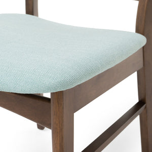 English Elm [video] Rubberwood Dining Chairs Set of 2 Upholstered Mid-century Seats for Modern Homes 58915.00MNT
