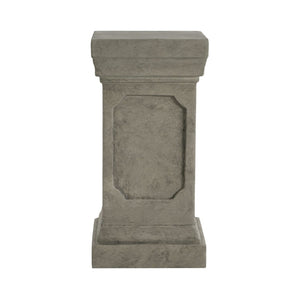 English Elm 19.25'' Mgo Square Column Pedestal Plant Stand for Indoor Outdoor Garden Spaces N772P334166G