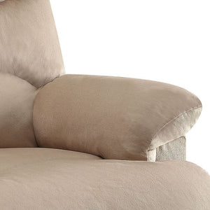 English Elm Beige Recliner Chair With Memory Foam Seat, Pillow-Top Arms & Effortless Reclining Mechanism B062P215435