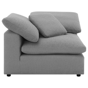English Elm Segoura Five Piece Bouclé Modular Sectional Soft Low Profile Living Room Sofa B062S01653