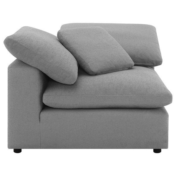 English Elm Segoura Five Piece Bouclé Modular Sectional Soft Low Profile Living Room Sofa B062S01653