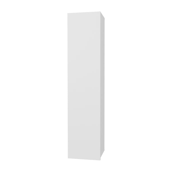 English Elm Cale Open Four Shelf Wall Cabinet Slim White Melamine Bathroom Storage Unit B097P474254
