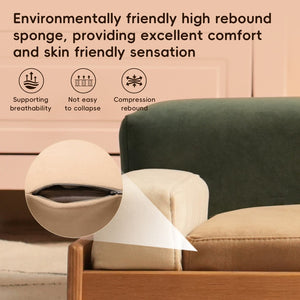 English Elm Modern Oak Veneer Pet Bed with Chenille Upholstery and Orthopedic Foam Cushion Wood W3136P445673