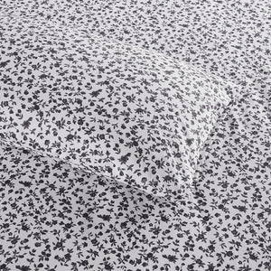 JLA Home Intelligent Design - Sheet Ultra-soft microfiber printed sheet set — bold, benzoyl peroxide–resistant, wrinkle-free, deep-pocket comfort for year-round use 102 L x 90 W x 0.13H ID20-2220