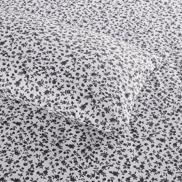 JLA Home Intelligent Design - Sheet Ultra-soft microfiber printed sheet set — bold, benzoyl peroxide–resistant, wrinkle-free, deep-pocket comfort for year-round use 102 L x 90 W x 0.13H ID20-2220