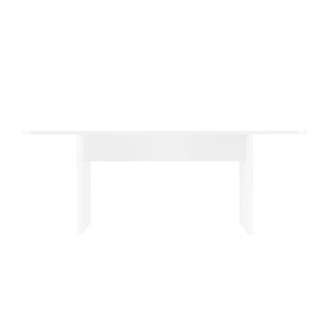 English Elm Ella 79" Dining Table in White – Modern MDF Rectangular 78.7" Table Seats 6-8 with Stable Thick Legs B365P397685