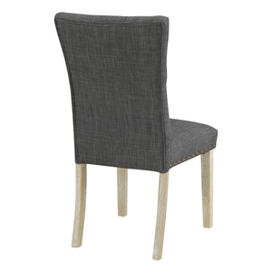 OSP Home Furnishings Preston Dining Chair  - Set of 2 Charcoal