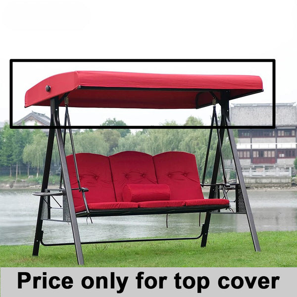 English Elm Garden Replacement Canopy Top for GT Porch Swing Model GCS00229C UV Resistant Polyester Cover, Retractable Shade Compatible with 12x9ft Pergola Frame Burgundy W419P329181