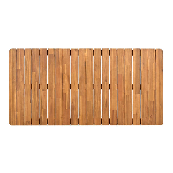 English Elm Christopher Knight Home® - Acacia Modern 72" Outdoor Dining Table for 8 — Solid Acacia Wood, Weather-Resistant Finish, 180lb Capacity N779P266069N