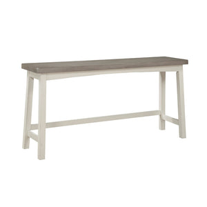 English Elm Transitional 4-Piece Counter Height Set - Elegant Two-Tone White & Coffee Finish With Stools B011P284446-GIGA