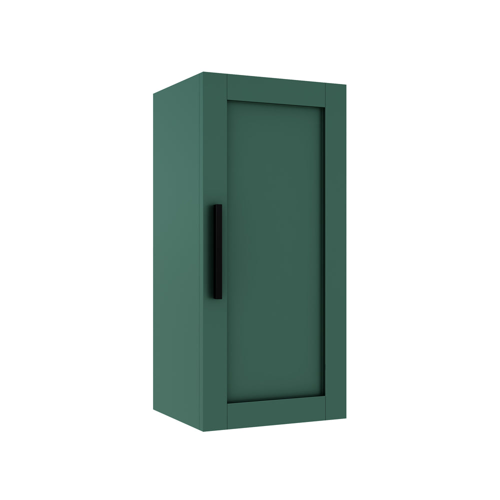 English Elm JOVI Green 14" Wall-Mounted Floating Bathroom Vanity Side Cabinet with Soft-Close Door, Durable W2615P227356