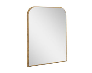 Sunpan CALABASAS Wall Mirror - Handcrafted Rustic Oak Frame, Minimalist Design for Modern and Farmhouse Decor 110175