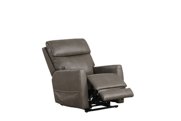 English Elm Contemporary Sandbach Manual Glider Recliner with Padded Track Arms, Smooth Motion, Soft Neutral Fabric Upholstery Gray 31 L x 36 W x 34 H B2741P387677