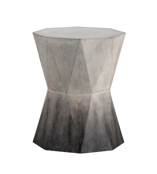 Sunpan Prism Concrete End Table - Stylish Geometric Design with Hand-Sprayed Ombre Finish for Modern Spaces