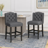 Christopher Knight Home® - Noble House - Foxcroft Wingback Counter Stool - Set of 2