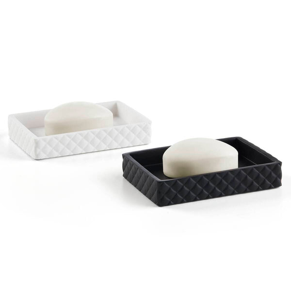 English Elm One Four-piece Resin Bath Set with Diamond Texture and Antimicrobial Onyx Finish B035P437555
