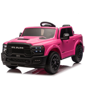 English Elm 24v Dodge Ram 2500 Licensed Kids Ride on Truck with Remote Dual Motors Suspension W1578P305882