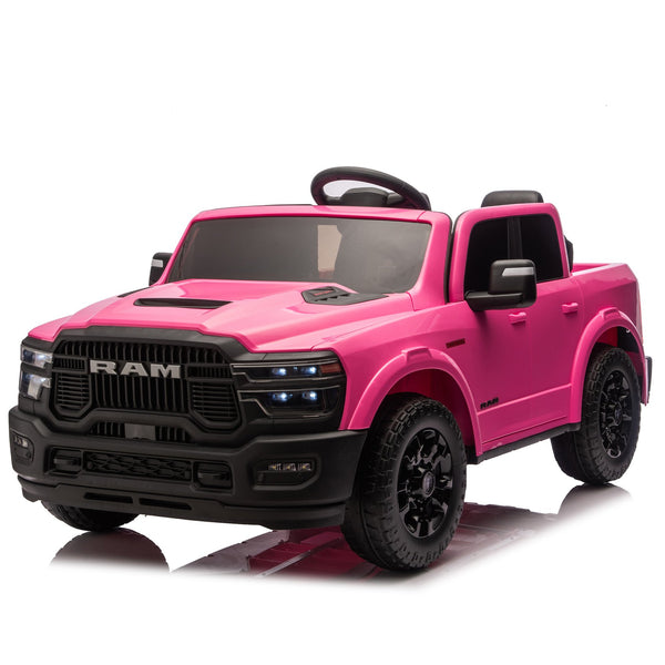 English Elm 24v Dodge Ram 2500 Licensed Kids Ride on Truck with Remote Dual Motors Suspension W1578P305882