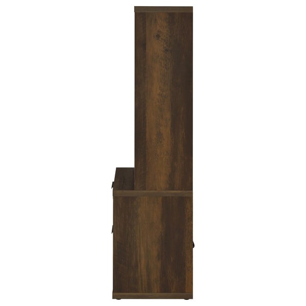 English Elm Geary Dark Pine Bookcase with Lockable Top Drawer and 3 Display Shelves — Secure, Stylish Storage B062P375565