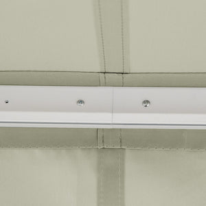 English Elm Outsunny 8' X 7' Manual Retractable Patio Awning - Stylish Sun Shade For Decks, Windows & Doors W2225P174227-GIGA