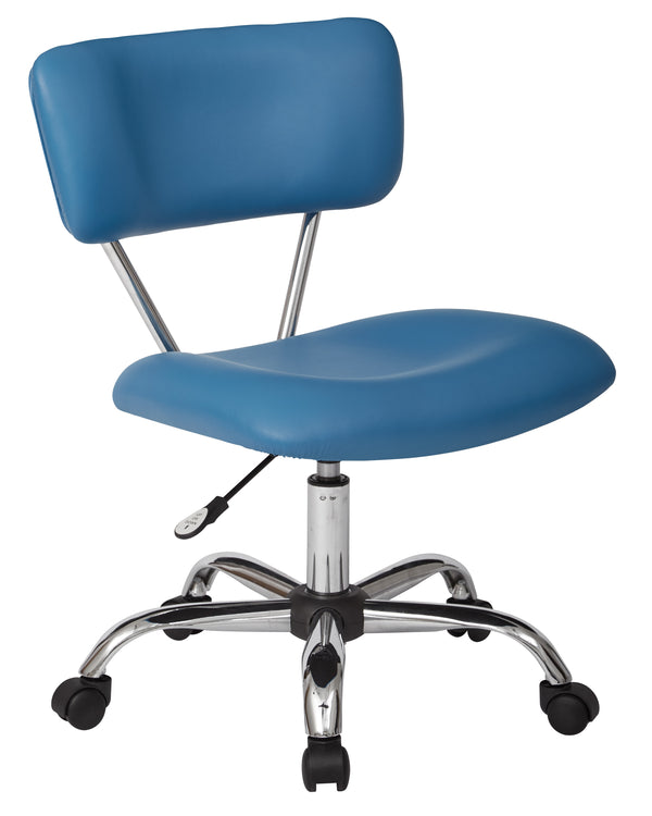 OSP Home Furnishings Vista Task Office Chair Blue