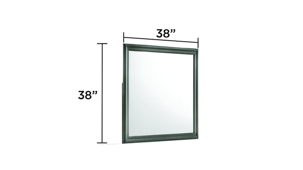 English Elm Blaze Modern 5-Piece Twin Bedroom Set With Led Headboard & Stylish Storage In Metallic Gray Finish P1 B009S01490-GIGA