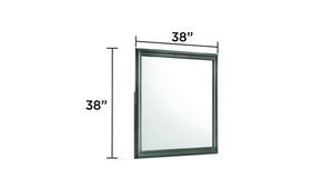 English Elm Blaze Modern 5-Piece Twin Bedroom Set With Led Headboard & Stylish Storage In Metallic Gray Finish P2 B009S02033-GIGA