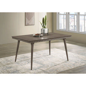 English Elm Perkins Sculptural Okume Veneer Dining Table with Tapered Legs for Family Gatherings B062P447963