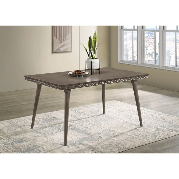 English Elm Perkins Sculptural Okume Veneer Dining Table with Tapered Legs for Family Gatherings B062P447963