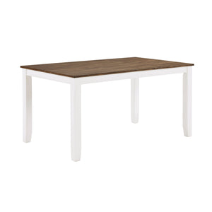 English Elm Cherry Dobson 7pc Dining Set - Cherry & White Two-Tone Acacia Wood Table with 6 Double X-Back Chairs купить B011P188434