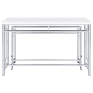 English Elm Laguna 4-Piece Counter Height Dining Set With Nesting Table & Backless Stools For Modern Spaces B062P354060