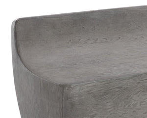Sunpan LEDGER Sculptural Ash Grey Bench – Durable Concrete Design for Modern Spaces & Versatile Use 109278