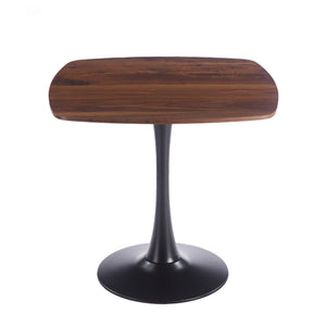 English Elm Halloween Square Pedestal Dining Table Walnut Finish Compact Nook Seating for Two W3766P397283