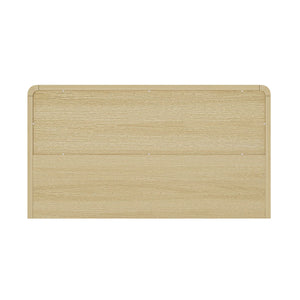 English Elm Grace 60" Dresser Natural Oak — 6-Drawer Modern Solid Wood Look, Metal Glam Handles, TV-Ready B365S00063