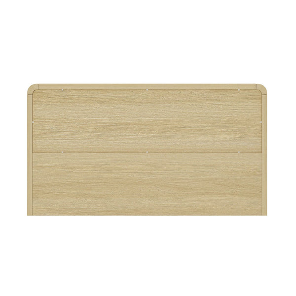 English Elm Grace 60" Dresser Natural Oak — 6-Drawer Modern Solid Wood Look, Metal Glam Handles, TV-Ready B365S00063