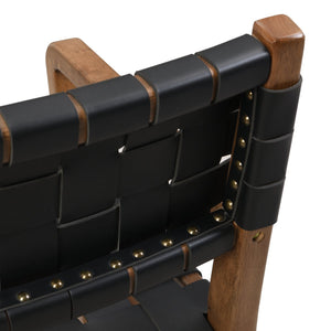 English Elm Christopher Knight Home® - DINING Chair Set of 2 PU Leather Dining Chairs with Rubberwood Frame, Modern Industrial Elegance Black 74689.00BLK